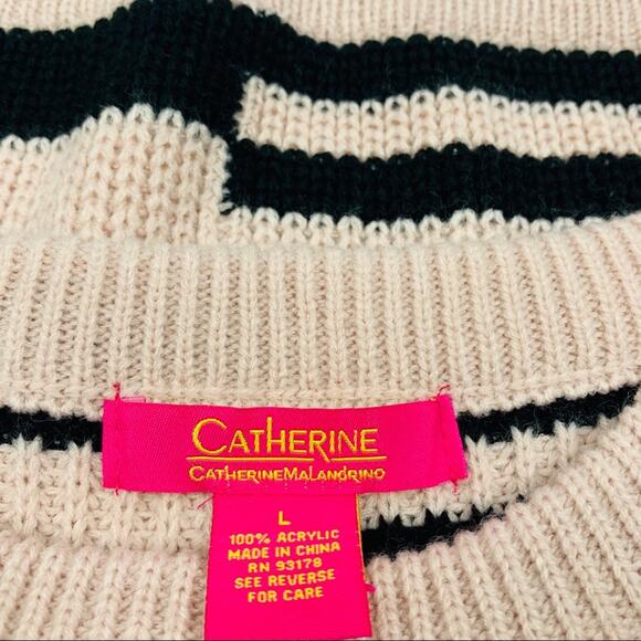 Catherine Malandrino Striped Colorblock Sweater - Picture 9 of 10